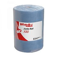 Kimberly-Clark 8347 WypAll X80 Протирочный материал - Большой рулон, синий (ех 8374) от магазина Белый Лис