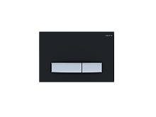 AQUATEK KDI-0000026 (009D-1) Панель смыва Slim Черный матовый (клавиша прямоугольная, никель) - Цена: 2 500.93 руб. - Кнопки смыва для инсталляции - Магазин Белый Лис