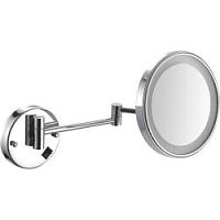 NOFER 08006.B Увеличительное зеркало для ванной с LED подсветкой и регулировкой - Цена: 18 630 руб. - Зеркала для ванной - Магазин Белый Лис