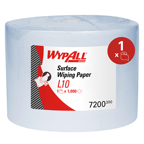 Kimberly Clark Professional 7200 Протирочные салфетки WypAll L10 для поверхностей - 1 рулон, 1000 листов от магазина Белый Лис