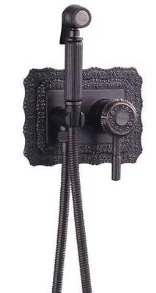 LEMARK JASMIN LM6619ORB Смеситель с гигиеническим душем, встраиваемый, черная бронза от магазина Белый Лис
