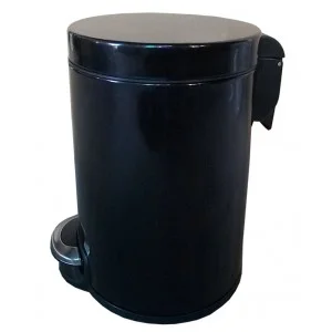 BINELE WP30LB Корзина для мусора с педалью Lux, 30 литров (эмалированная сталь, черная) - Цена: 11 000 руб. - Урны и контейнеры для мусора - Магазин Белый Лис