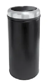 Efor Metal 803S Корзина-урна для мусора 16 л черная с вращающейся крышкой h:38 сm Ø:24,5 cm - Цена: 6 052 руб. - Урны и контейнеры для мусора - Магазин Белый Лис