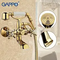 Gappo Sofia G3263-6 Смеситель для ванны - Цена: 9 009.09 руб. - Смесители для ванны - Магазин Белый Лис