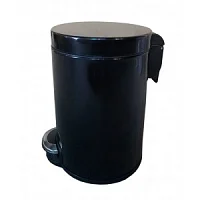 BINELE WP20LB Корзина для мусора с педалью Lux, 20 литров (эмалированная сталь, черная) - Цена: 7 700 руб. - Урны и контейнеры для мусора - Магазин Белый Лис