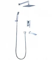 LEMARK CONTEST LM5822CW Смеситель для ванны и душа встраиваемый с дополнительной 1-функциональной ле - Цена: 29 655.54 руб. - Смесители LEMARK - Магазин Белый Лис
