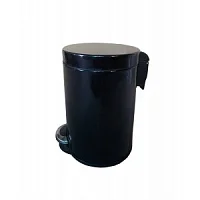 BINELE WP05LB Корзина для мусора с педалью Lux, 5 литров (эмалированная сталь, черная) - Цена: 3 700 руб. - Урны и контейнеры для мусора - Магазин Белый Лис