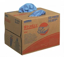 Kimberly-Clark 8373 WYPALL X80 нетканый протирочный материал в упаковке брэг-бокс синий от магазина Белый Лис