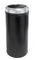 Efor Metal 807S Корзина-урна для мусора 45 л черная с вращающейся крышкой h:64,5 сm Ø:31,5 cm - Цена: 10 709.21 руб. - Урны и контейнеры для мусора - Магазин Белый Лис