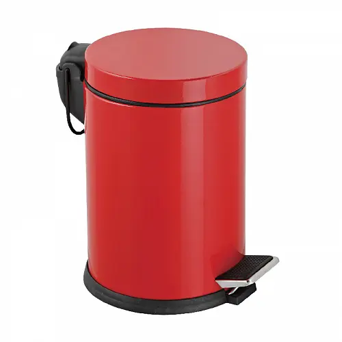 Efor Metal 813K Ведро красное с педалью 5 л, h:28cm Ø:20,5 cm - Цена: 2 254 руб. - Урны и контейнеры для мусора - Магазин Белый Лис