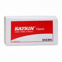 Katrin Classic 343305 двухслойные листовые полотенца C сложения от магазина Белый Лис