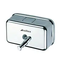 Ksitex SD-1200 Дозатор для жидкого мыла механический, нержавеющая сталь глянцевый 1,2 литра от магазина Белый Лис