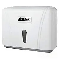 Ksitex TH-404W Диспенсер для бумажных полотенец V-сложения, пластик белый от магазина Белый Лис