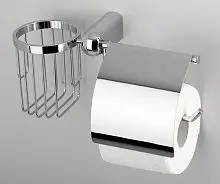 WasserKRAFT К-6859 Держатель туалетной бумаги и освежителя - Цена: 4 706.35 руб. - Держатели для туалетной бумаги  - Магазин Белый Лис