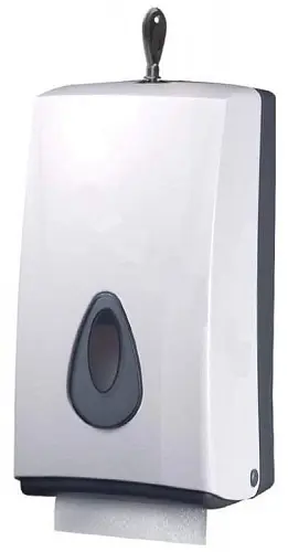 Ksitex TH-8177A Диспенсер для листовой и рулонной бытовой туалетной бумаги, пластик белый от магазина Белый Лис