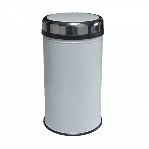 Efor Metal 807B Корзина-урна для мусора 45 л белая с вращающейся крышкой h:64,5сm Ø:31,5cm - Цена: 10 709.21 руб. - Урны и контейнеры для мусора - Магазин Белый Лис