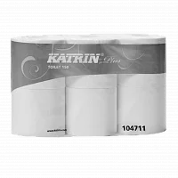 Katrin Plus 104711 туалетная бумага четырехслойная в стандартных рулонах 43x118 мм от магазина Белый Лис