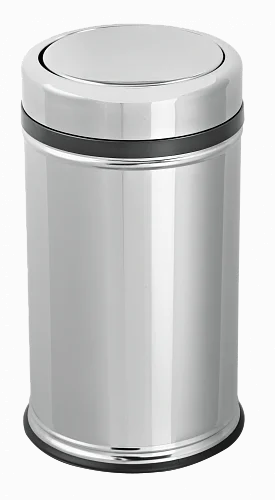 Efor Metal 803 Корзина-урна для мусора 16 л хромированная с вращающейся крышкой h:38 сm Ø:24,5 cm - Цена: 6 052 руб. - Урны и контейнеры для мусора - Магазин Белый Лис
