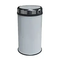 Efor Metal 803B Корзина-урна для мусора 16 л белая с вращающейся крышкой h:38 сm Ø:24,5 cm - Цена: 7 898.89 руб. - Урны и контейнеры для мусора - Магазин Белый Лис
