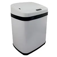 Ksitex AGB-20W Урна сенсорная металлическая 20 литров, белая - Цена: 7 850 руб. - Урны и контейнеры для мусора - Магазин Белый Лис