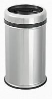 Efor Metal 824 Корзина-урна для мусора 20 л без крышки хром из зеркальной нержавеющей стали h:46,5 - Цена: 6 295.12 руб. - Урны и контейнеры для мусора - Магазин Белый Лис