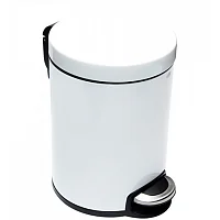 BINELE WP12LW Корзина для мусора с педалью Lux, 12 литров (эмалированная сталь, белая) - Цена: 3 750 руб. - Урны и контейнеры для мусора - Магазин Белый Лис