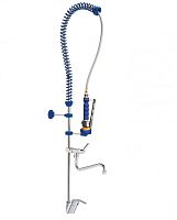 NOFER 07102M.CC Смеситель профессиональный со стандартным и гибким каранами - Цена: 98 670 руб. - Смесители NOFER - Магазин Белый Лис