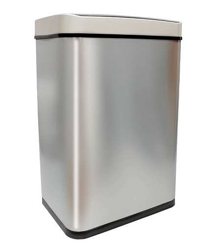SARAYA 98360 Сенсорная металлическая корзина для мусора, объем 60 л (серебристый цвет) SLD-18-60 L silver - Цена: 18 000 руб. - Урны и контейнеры для мусора - Магазин Белый Лис