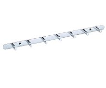 NOFER 16508.B Вешалка c 7 крючками Line, глянцевая - Цена: 11 180 руб. - Крючки - Магазин Белый Лис