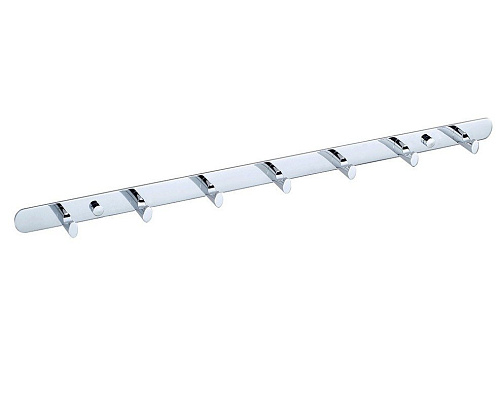 NOFER 16508.B Вешалка c 7 крючками Line, глянцевая - Цена: 11 180 руб. - Крючки - Магазин Белый Лис