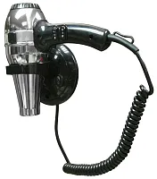 NOFER 02057.B Фен HOTELline настенный с антивандальной защитой 1800 W черный/металлик, 02057 от магазина Белый Лис