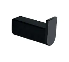 NOFER 16221.N Крючок для полотенец настенный одинарный Capri черный - Цена: 1 785 руб. - Крючки - Магазин Белый Лис