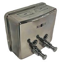 NOFER 03005.B Дозатор для мыла с двумя кранами inox от магазина Белый Лис