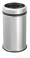 Efor Metal 822М Корзина-урна для мусора 11 л без крышки хром матовый h:38сm Ø:20,5см - Цена: 3 726 руб. - Урны и контейнеры для мусора - Магазин Белый Лис