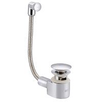 Kopfgescheit KG-A100 Сифон хромированный для раковины с внешним и внутренним переливом и донным клапаном - Цена: 3 990 руб. - Сифоны для раковин - Магазин Белый Лис