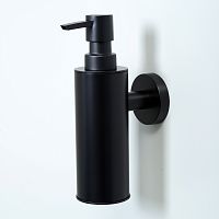 WasserKRAFT K-1399BLACK Дозатор для жидкого мыла, антивандальный, чёрный - Цена: 7 610 руб. - Дозаторы жидкого мыла для ванной - Магазин Белый Лис
