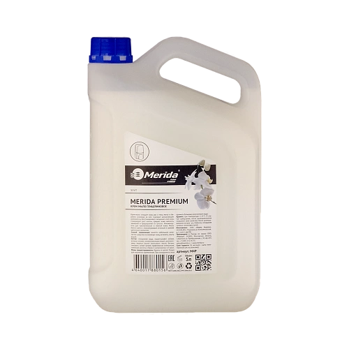 Мыло жидкое кремовое глицериновое "MERIDA PREMIUM" Элит (1 канистра - 5 л.) - Цена: 945.50 руб. - Жидкое мыло для диспенсеров - Магазин Белый Лис