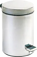 NOFER 09100.03.S Урна с педалью из нержавеющей стали 3 л. (матовая) - Цена: 2 415 руб. - Урны и контейнеры для мусора - Магазин Белый Лис