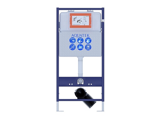 AQUATEK Standart 51 INS-0000001 Инсталляция для подвесного унитаза 1130х510х100+звукоизоляционная прокладка от магазина Белый Лис
