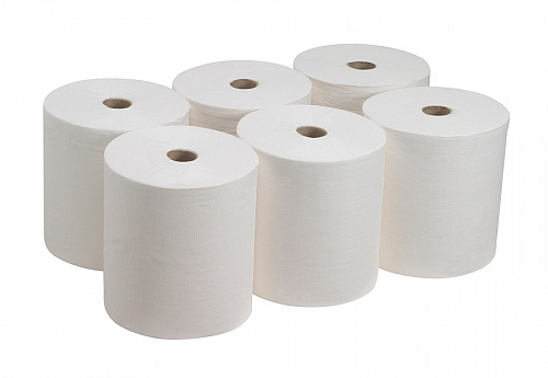 6238 Kleenex ULTRA Бумажные полотенца в рулонах белые двухслойные (6 рулонов по 190 метров) от магазина Белый Лис