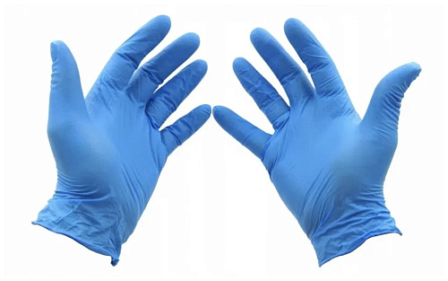 SARAYA 50998 Перчатки нитриловые, неопудренные, цвет синий,размер M (200 шт./уп) - Цена: 975 руб. - Перчатки защитные - Магазин Белый Лис