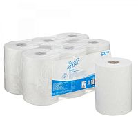 6623 Scott CONTROL Бумажные полотенца в рулонах Slimroll белые однослойные (6 рулонов по 165 метров) от магазина Белый Лис
