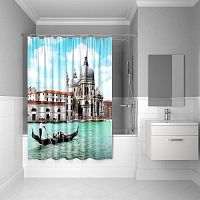 Штора для ванной комнаты IDDIS Venice moments 180*200 см полиэстер (540P18Ri11) - Цена: 1 630 руб. - Шторки для ванной - Магазин Белый Лис