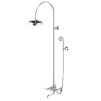 Душевая колонна со смесителем для ванны Bravat Art (F65193CP-A2-RUS) - Цена: 41 550 руб. - Душевые комплекты - Магазин Белый Лис