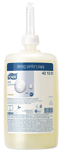 421501 (замена 420501) Tork Premium жидкое мыло-крем для рук в картридже - Цена: 5 222.52 руб. - Картриджи с жидким мылом - Магазин Белый Лис