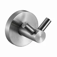 NOFER 16852.S Крючок для ванной двойной NIZA матовый - Цена: 2 550 руб. - Крючки - Магазин Белый Лис