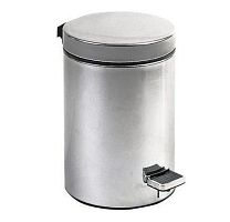 NOFER 09100.30.S Ведро из нержавеющей стали с педалью матовое 30 л. - Цена: 13 490 руб. - Урны и контейнеры для мусора - Магазин Белый Лис