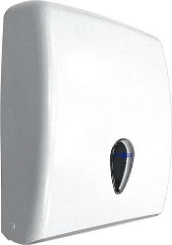 Картинка NOFER 04020.W Диспенсер для бумажных полотенец пластмассовый белый 370х275х135 от магазина Белый Лис NOFER 04020.W Диспенсер для бумажных полотенец пластмассовый белый 370х275х135 от магазина Белый Лис