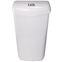 LIME 974110 Корзина для мусора 11л подвесная с держателем мешка, белая - Цена: 3 450 руб. - Урны и контейнеры для мусора - Магазин Белый Лис