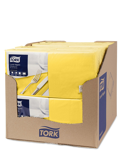 477841 Tork салфетки 33х33 см желтые от магазина Белый Лис